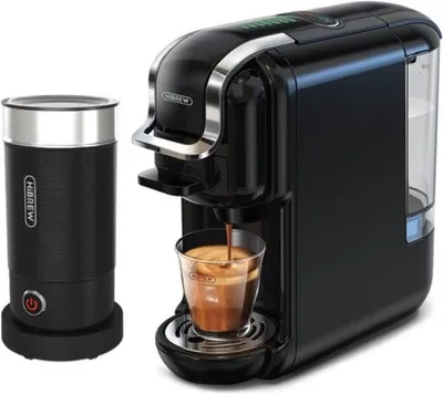 Obrázek produktu pro kávovar 5 v 1 - Kávovar - Plně automatický - Nespresso - Dolce Gusto - Kávový prášek - Kávové lusky - Černý