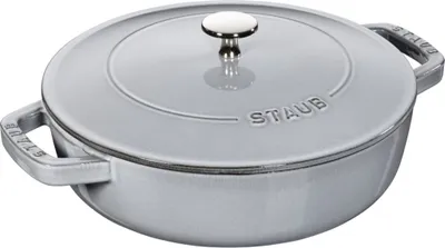 Obrázok produktu pre Staub Schmorpfanne Chistera, 24 cm | rund | Gusseisen | Graphit-Grau
