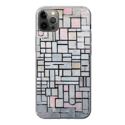 Produktbild von MuchoWow® Handyhülle Schutzhülle Hülle für iPhone 13 Pro Max Komposition 6 - Mondrian - Kunst Silikon Softcase Handy Hülle - Mobiltelefon