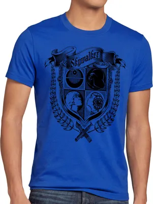 Produktbild von style3 sky-walker Wappen Herren T-Shirt Luke leia, Größe:XXXL, Farbe:Blau