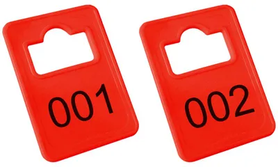 Obrázek produktu pro Čísla plastového šatníku CombiCraft Tiffany Red – 1 až 100