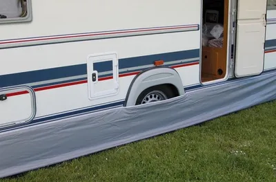 Produktbild von Eurotrail Caravan Zugluftstreifen 450 x 60 cm Polyester grau