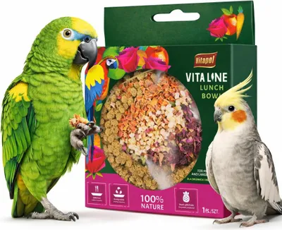 Immagine prodotto di Vitapol Vitaline: Ciotola per il pranzo, uno snack naturale per pappagalli di taglia media e grande