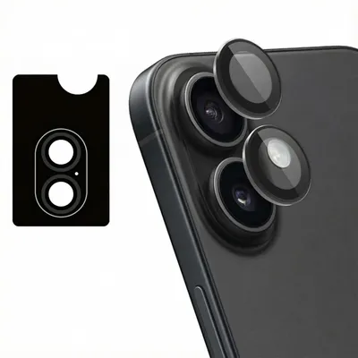 Produktbild von imoshion Kameraschutz Glas 2er-Pack iPhone 16 / 16 Plus / 17 - Schwarz