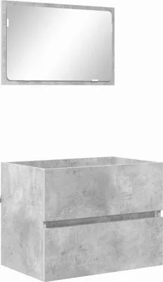 Obrázok produktu pre vidaXL Kúpeľňový nábytok, betónovo sivý, 60 x 38,3 x 45 cm, drevený materiál