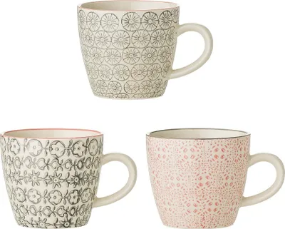 Produktbild von Bloomingville Cécile Tasse 220 ml Rose Steingut 3er Set