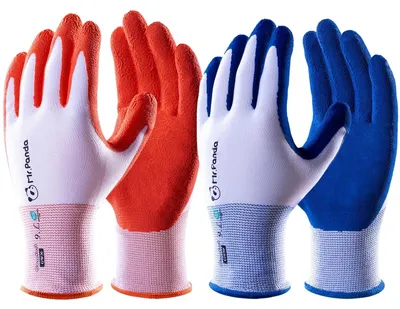 Produktbild von Gartenhandschuhe 6 Paar, Hautfreundlich, Latexbeschichtung, Atmungsaktiv, Größe 8/M, für Gartenarbeit