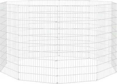 Image de vidaXL Enclos 10 pièces 54x100 cm Fer galvanisé