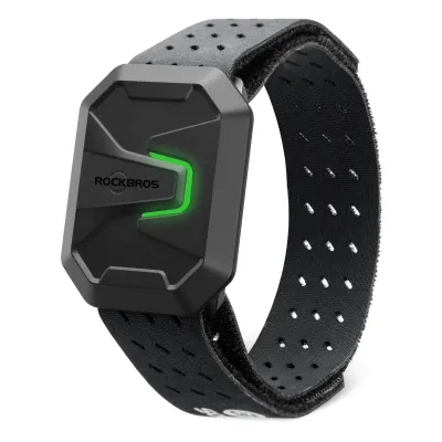 Produktbild von ROCKBROS Herzfrequenzmesser Armband Bluetooth ANT+ LED Indikator Optischer Pulssensor, 15h Akku