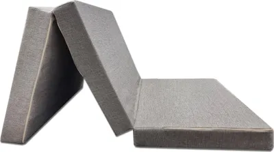 Obrázok produktu pre Skladacia kempingová stolička s matracom 200x120x10cm v svetlo béžovej farbe