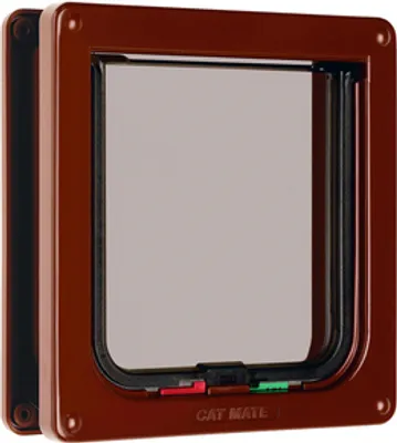 Produktbild von Karlie - 4-Way Locking Cat Flap With Door Liner - Brown, 50074814