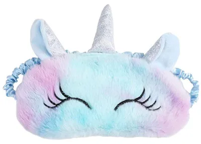 Produktbild von Plüsch-Augenklappe für Kinder, Einhorn-Schlafmaske, niedliche Augenmaske