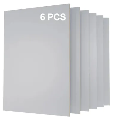 Immagine prodotto di Pannelli di compensato - Kit fai-da-te - 6 pezzi - 3 mm - Formato A4 (297 x 210 mm) - Bianco - Adatti per taglio laser e incisione