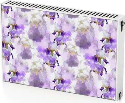 Produktbild von Blühende Blumen – Magnetische Heizkörperabdeckung – 90x60 cm – Magnet Heizkörperabdeckung – 3D Würfel – Heizkörperverkleidung – Magnetische Wandverkleidung – Wetterfest