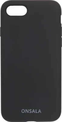 Obrázek produktu pro ONSALA Kryt na mobilní telefon Silikonový černý iPhone 6/7/8/SE