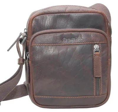 Immagine prodotto di Esquire borsa a tracolla Buffalo 85 Crossbody Bag Brown marrone scuro