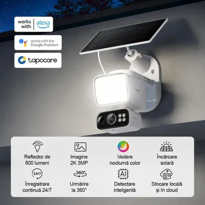 Zdjęcie produktu dla TP-Link TAPO C615F KIT, Kamera bezpieczeństwa IP, Zewnętrzna, Bezprzewodowy, CE,FCC,NCC,BSMI,JFR,VCCI,DOE,CEC,NTRA,KC,RCM, Sufit / ściana / słup, Biały