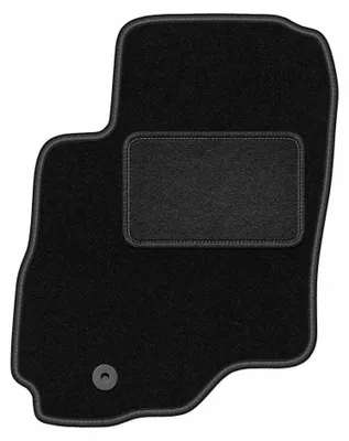Produktbild von Fahrermatte Velours für Mitsubishi Outlander I 2001-2006 (SUV) – 1-tlg, Schwarz, passgenau – Wielganizator LUX
