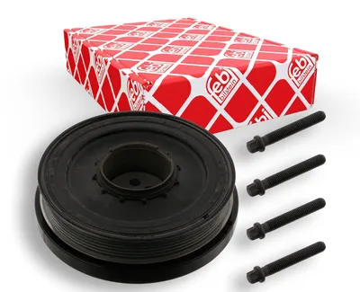 Productafbeelding van Febi Pro Kit: Aandrijfriem-poelie voor krukas, geschikt voor BMW 1-serie F20, 3-serie F30, E90, 5-serie F10, X1, X3
