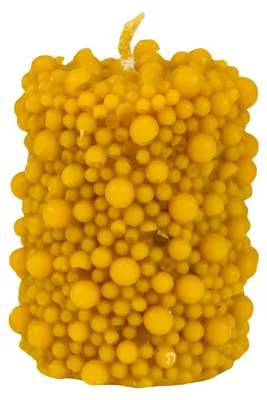 Immagine prodotto di Candela a forma di cilindro, realizzata al 100% con cera d'api naturale