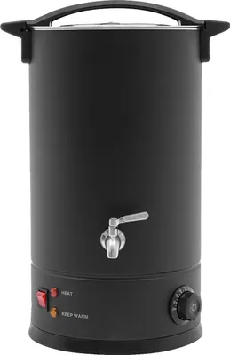 Zdjęcie produktu dla Elektryczny topielnik wosku, konstrukcja ze stali nierdzewnej, regulacja temperatury, 15 l, czarny