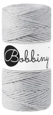 Produktbild von Light Grey Macramee Kordel 3mm 100m