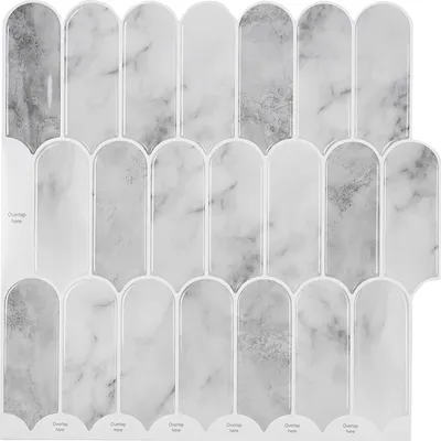 Produktbild von vidaXL Federfliese 20 pcs Grau Marmor 30 x 30 cm Polyurethan und PET