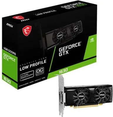 Obrázok produktu pre MSI GeForce GTX 1630 4GT LP OC - VGA - PCI-E x16