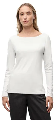 Productafbeelding van Street One Basic langarmshirt, kleur: off-white, maat: 44