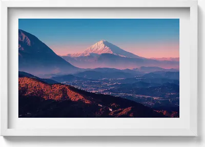 Produktbild von Berge in San Antonio USA– Wandbild mit Rahmen – Gerahmtes Bild  – Wanddekoration – 60x40 cm –  Schwarz Rahmen