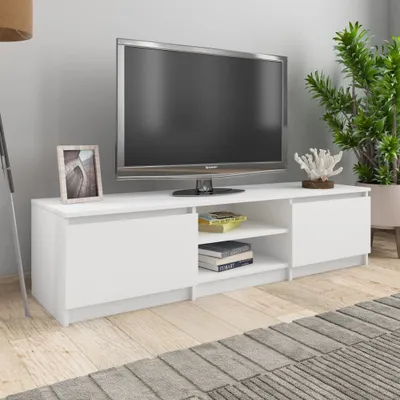 Produktbild von The Living Store TV-Schrank Weiß 140×40×35,5 cm Holzwerkstoff