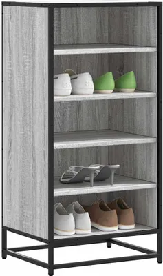 Immagine prodotto di vidaXL Portascarpe Grigio Sonoma 48x38x97,5 cm Materiale a base di legno