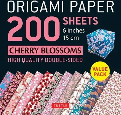 Produktbild von Origami Paper 200 sheets Cherry Blossoms 6 inch (15 cm)