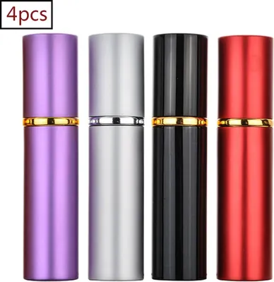 Produktbild von 4 Stück 10ml Parfümzerstäuber, Nachfüllbar Parfüm Zerstäuber Reisen Portable Zerstäuber