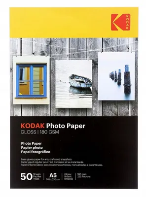 Produktbild von Kodak 2497 Fotopapier Glänzend 15x21 cm 180g/m² 50 Blatt