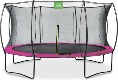 Image de EXIT Silhouette Trampoline ø427cm – Sur pieds – Rond – Trampoline de Jardin – pour Enfants – Rose