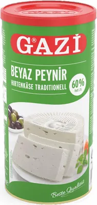 Obrázek produktu pro Gazi pastýřský sýr tradiční 12x 800g 60% tuku v sušině z kravského mléka Beyaz Peynir
