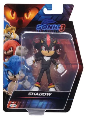 Imagen del producto de Sonic the Hedgehog 3, figura de Shadow, 12,7 cm de altura, para niños a partir de 3 años, multicolor