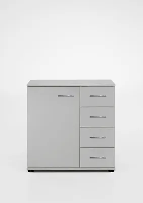Produktbild von Kombikommode >Anna< in WEISS - 81x83x41cm (BxHxT)