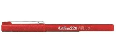 Produktbild von Artline - Fineliner 220 rund superfein rot | 12 Stück