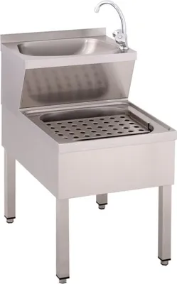 Produktbild von KBS Handwaschbecken Ausgussbecken mit Mischbatterie 500x700x850 mm