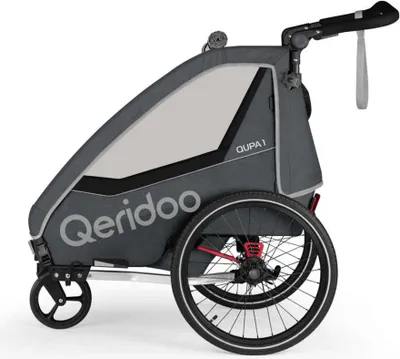 Obrázok produktu pre Qeridoo príves na bicykel Qupa 1 Model Grey