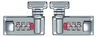 Image de Cadenas en alliage de zinc, combinaison à 3 chiffres, couleur argent, pour valises et armoires
