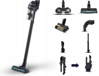 Immagine prodotto di Samsung VS20C852FTB Aspirapolvere a batteria 2 in 1 senza sacco 580 W Nero, Blu