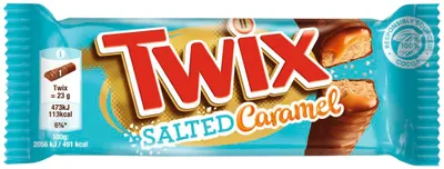 Produktbild von Twix Doppelriegel Salted Caramel 46g