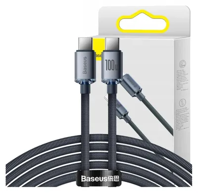 Immagine prodotto di Cavo Usb-C Do Usb-C Baseus Crystal Shine, 100W, 2M (Czarny)