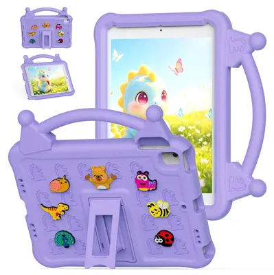 Obrázek produktu pro Dětské pouzdro pro iPad 9,7 2018/2017 9,7" nárazuvzdorné EVA pouzdro s rukojetí a funkcí stojánku Fialová