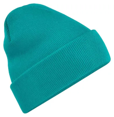 Image de Bonnet unie en tricot Beechfield pour adultes FK1482 (taille unique) (émeraude)