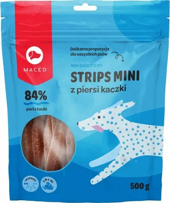 Obrázok produktu pre MACED Mini kačacie prúžky - pochúťka pre psov - 500 g