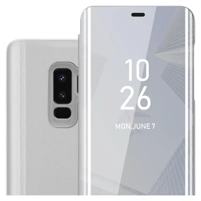 Image de Cadorabo Housse pour Samsung Galaxy S9 PLUS en argent Cover Backcover Housse Book Case Booklet